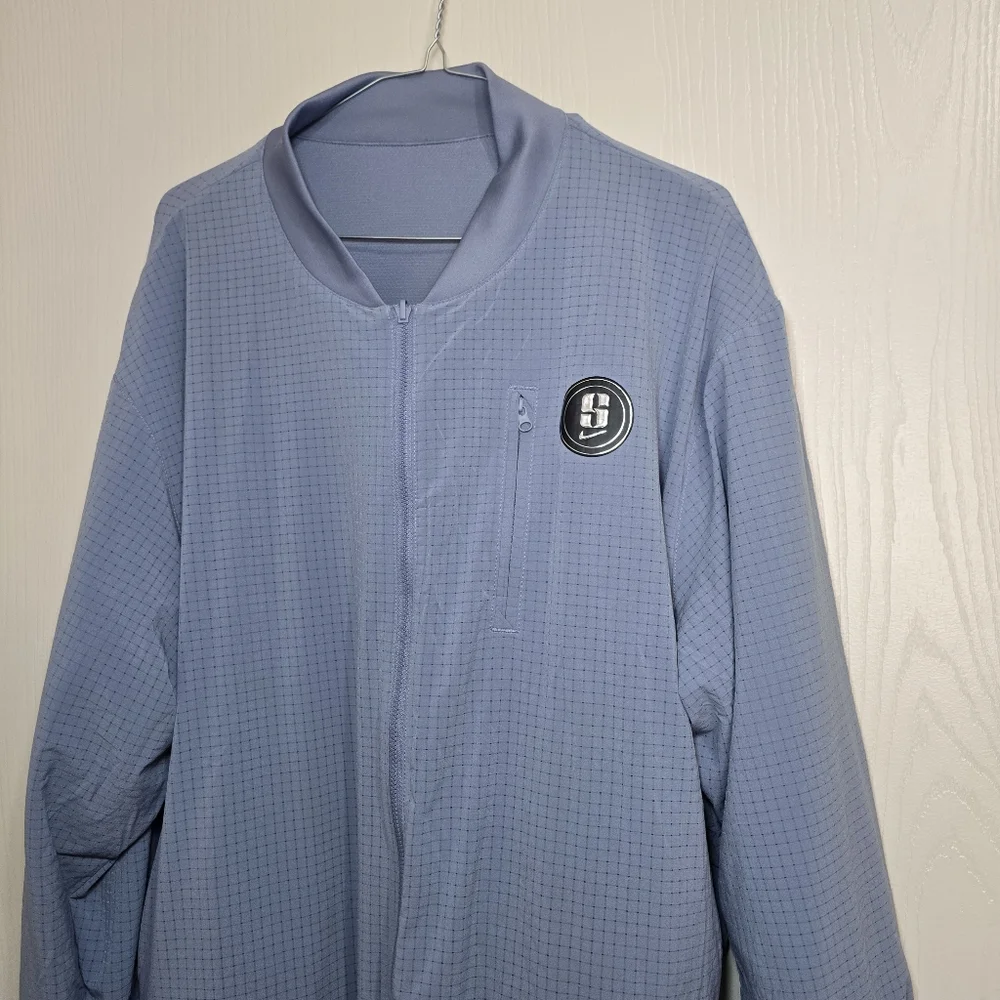 Nike Sabrina Jacket Mens Medium, Large Blue Dri-FIT Reversible Bomber FV3164-493